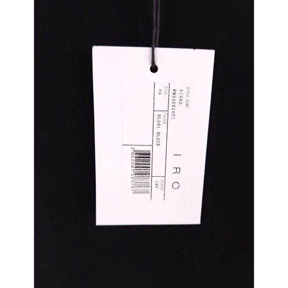 IRO Ekioti Crepe Mini Dress Size 40 M Black NWT - Picture 8 of 13
